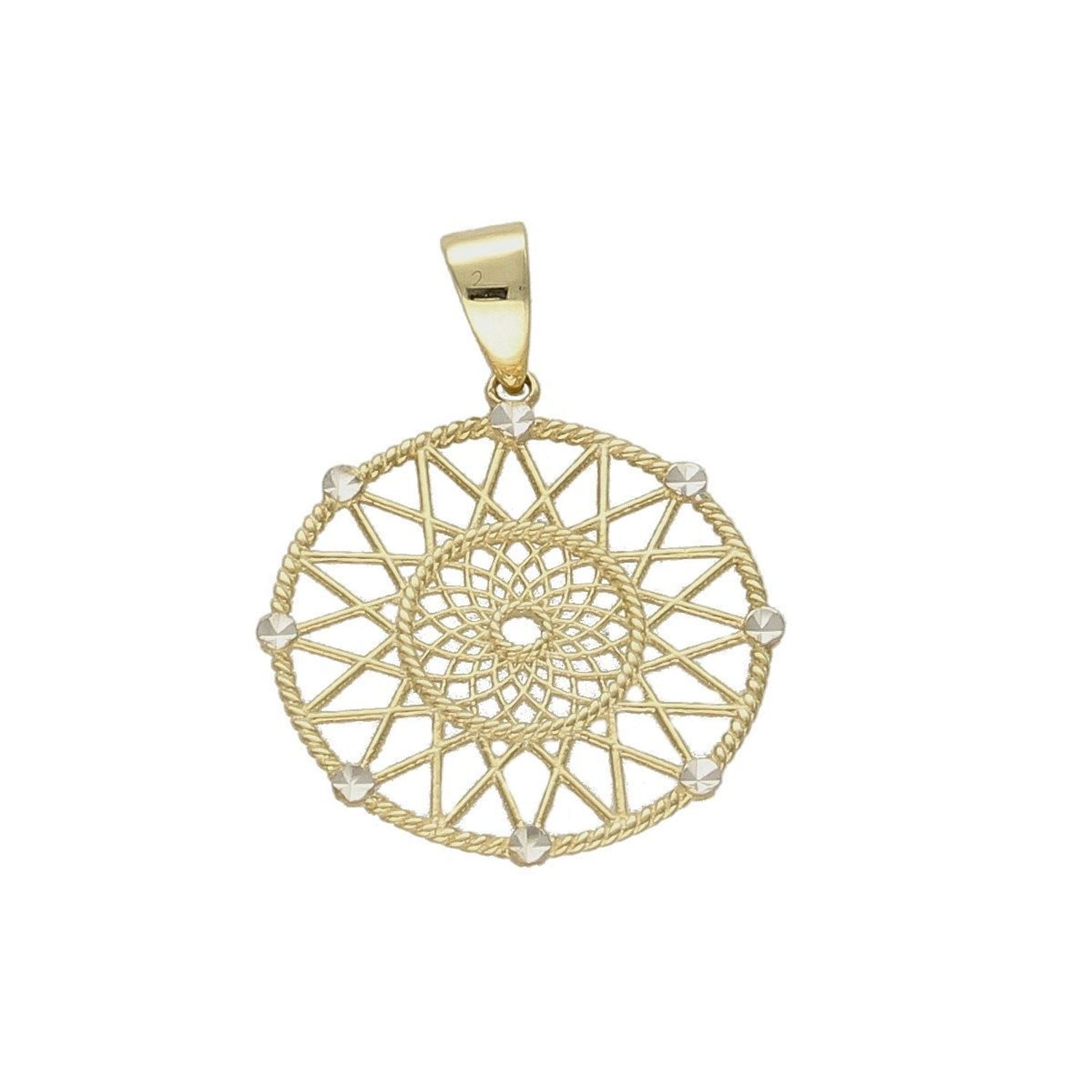 Złota zawieszka ażurowe kółko ZA 6708.  Złota zawieszka. Złota zawieszka kółeczko. Złota zawieszka w kształcie kółka. Idealna zawieszka na prezent. zawieszka dla ukochanej..jpg